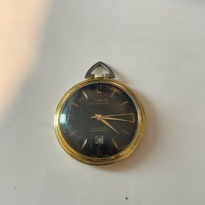 Sheffield shock resistant gold pocket watch